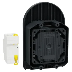 Kit Mureva EVlink - Protection + Prise courant 2P+T renforcée VE IP66 IK08 Gris-Schneider Electric New