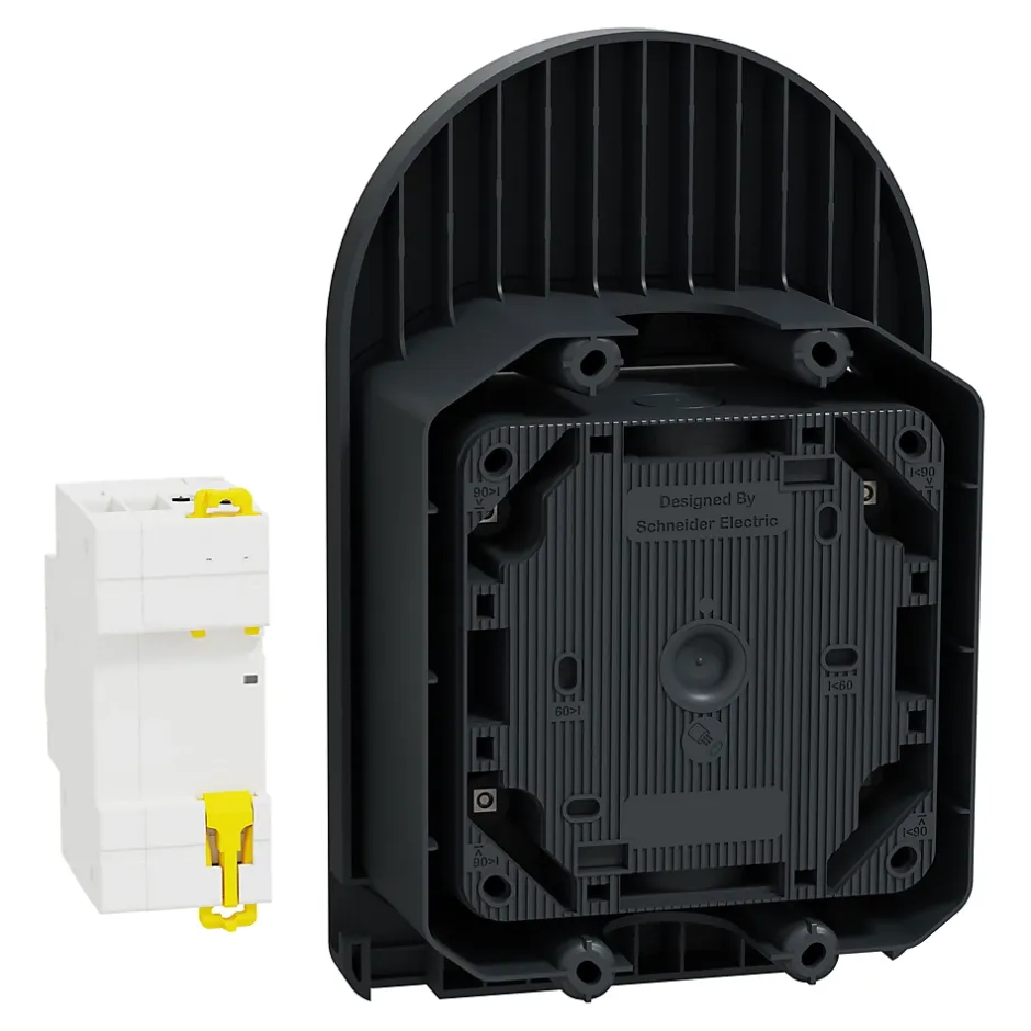 Kit Mureva EVlink - Protection + Prise courant 2P+T renforcée VE IP66 IK08 Gris-Schneider Electric New