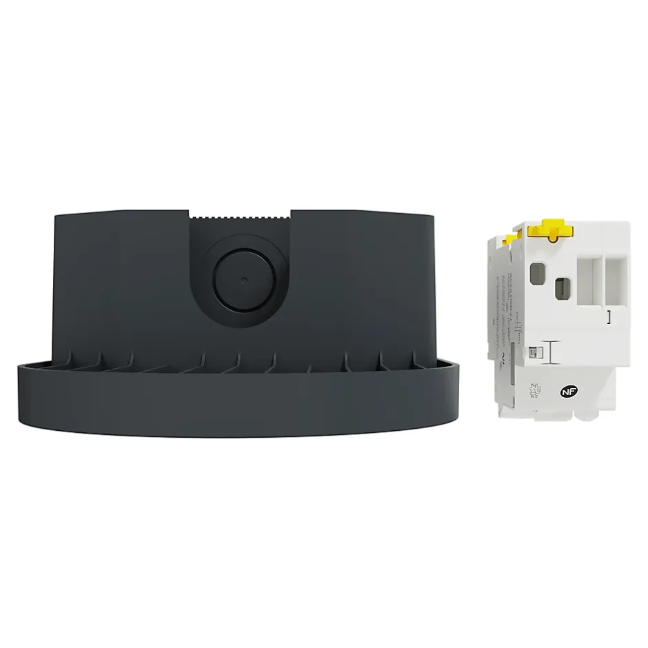 Kit Mureva EVlink - Protection + Prise courant 2P+T renforcée VE IP66 IK08 Gris-Schneider Electric New