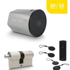 Kit Serrure Connectée Lock + cylindre 30/35 mm + clavier sans fil + 2 badges supplémentaires^Extel Clearance