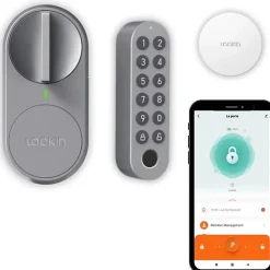 Kit serrure de porte d'entrée - - Lockin G30 Pro - Digicode et hub inclus^Konyks New