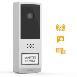 Kit Visiophone connecté et sans fil Wave 2 + 1 batterie supplémentaire --Extel Best