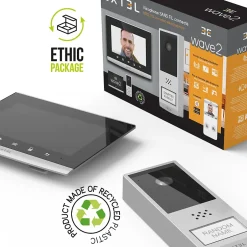 Kit Visiophone connecté et sans fil Wave 2 + 1 batterie supplémentaire --Extel Best