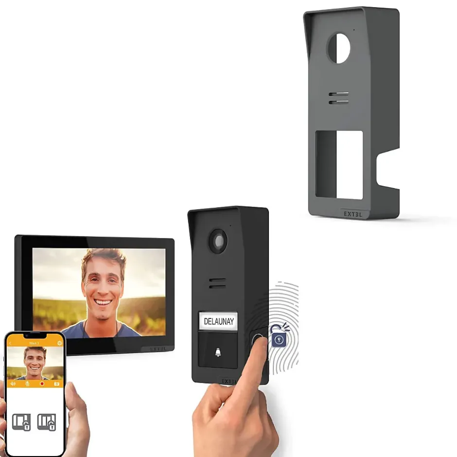 Kit visiophone sans fil connecté Wave 3 + coque graphite^Extel Best