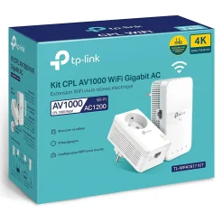 Kit 2x CPL AV1000 Gigabit WiFi AC1200 avec prise gigogne^TP-Link Discount