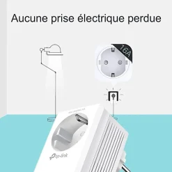 Kit 2x CPL AV1000 Gigabit WiFi AC1200 avec prise gigogne^TP-Link Discount