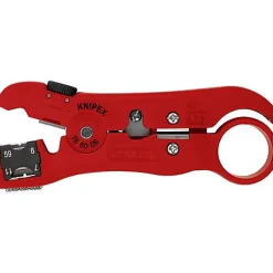 Knipex 16 60 06 SB - Dénudeur de câble coaxial universel, 125 mm, plastique^D44