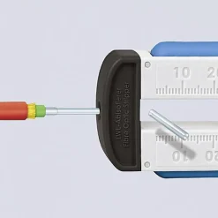 Knipex 12 85 110 SB - Pince à dénuder pour câbles à fibres optiques 190 mm, capacité 0,125 mm^D44 Sale