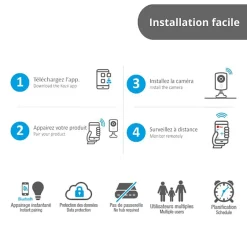- Caméra connectée HD 720p avec Détecteur de mouvement intégré - KCAM720^Kozii New