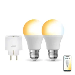 - Pack de 2 Ampoules LED connectées A60, culot E27, CCT avec prise connectée - KPACK2EE806GCCTPR^Kozii Sale