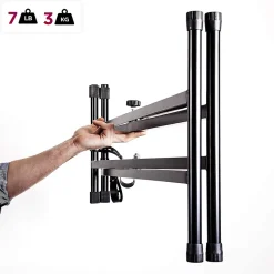 KS2B Support pour synthétiseur clavier Hauteur réglable de 33 à 98 cm Charge max 30 kg Vis et sangles de fixation^Duronic Best