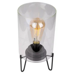 Lampe à piles 'LONNA' lampe de table pour l'extérieur, métal et verre, en noir, hauteur 28,5 cm^Näve Clearance