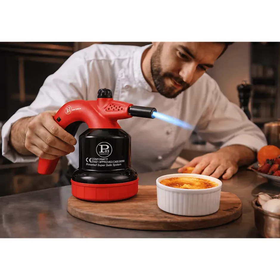 Lampe à souder à gaz 1350-C avec Système de gachette Breveté - Allumage Auto Sécurisé, Cartouche gaz 190g-Proweltek Online