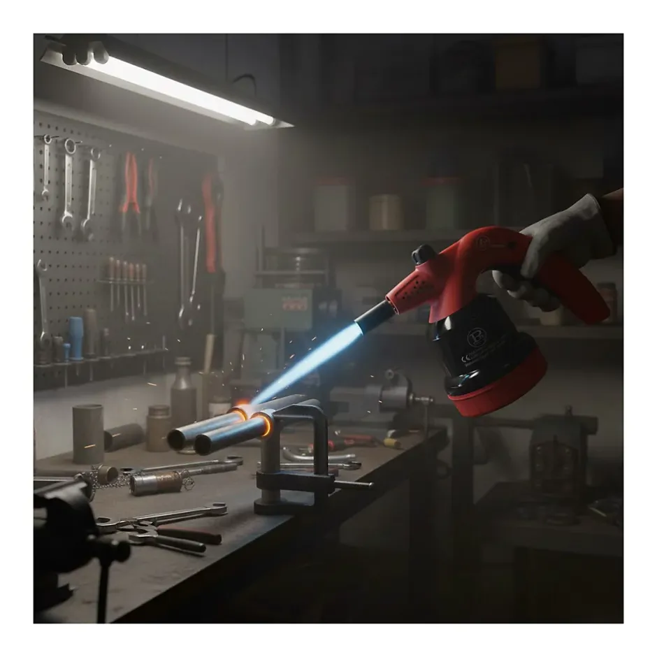 Lampe à souder à gaz 1350-C avec Système de gachette Breveté - Allumage Auto Sécurisé, Cartouche gaz 190g-Proweltek Online