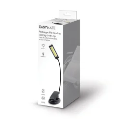 Lampe de lecture rechargeable à LED et avec pince - - 330310^Easymate Online