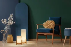 Lampe de table à accu MATILDA H 32cm beige naturel LED intégrée intensité variable capteur tactile^Näve Discount