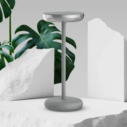 Lampe de table à accu PASI intérieur extérieur métal plastique gris intensité variable tactile fonction mémoire hauteur 26cm^Näve Sale