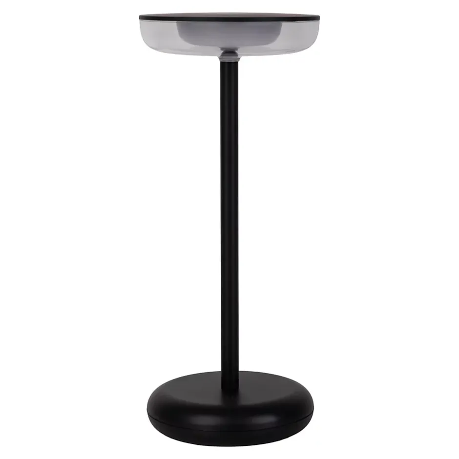 Lampe de table à accu PASI intérieur extérieur métal plastique noir intensité variable tactile fonction mémoire hauteur 26cm-Näve