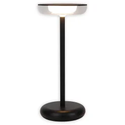 Lampe de table à accu PASI intérieur extérieur métal plastique noir intensité variable tactile fonction mémoire hauteur 26cm-Näve