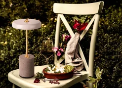 Lampe de table à accu 'SETA' grise 30 cm de haut en métal et béton, avec LED fixe^Näve Sale