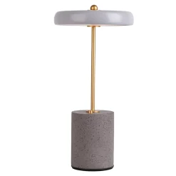 Lampe de table à accu 'SETA' grise 30 cm de haut en métal et béton, avec LED fixe^Näve Sale