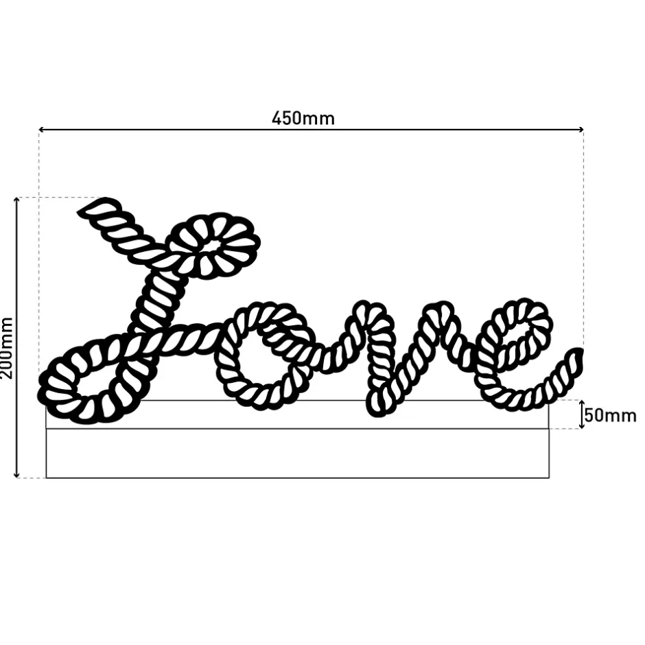 Lampe de table décorative LED 'LOVE' h : 20cm^Näve Online