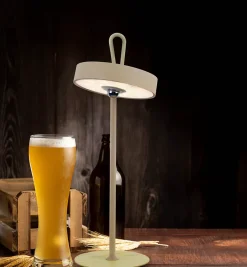 Lampe de table LED à accu magnétique pour l'extérieur et l'intérieur, en métal et plastique en givre , hauteur 36 cm-Näve Hot