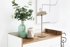 Lampe de table LED à accu magnétique pour l'extérieur et l'intérieur, en métal et plastique en givre , hauteur 36 cm-Näve Hot