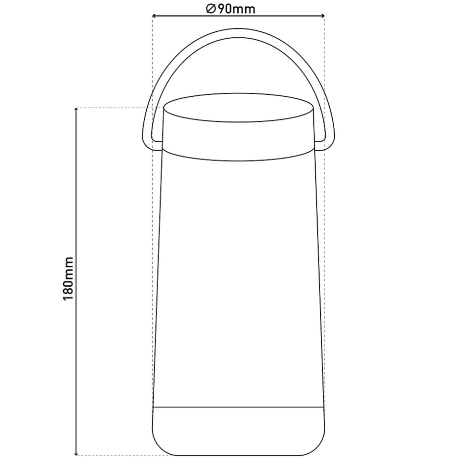 Lampe de table LED avec haut-parleur BT 'FESTA' pour l'extérieur en plastique noir avec LED intégrées, hauteur 18 cm^Näve