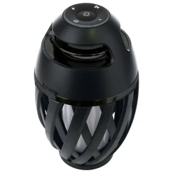 Lampe de table LED 'Muna' avec haut-parleur Bluetooth pour l'extérieur, en plastique noir, avec LED intégrée, hauteur 16,5 cm^Näve Clearance