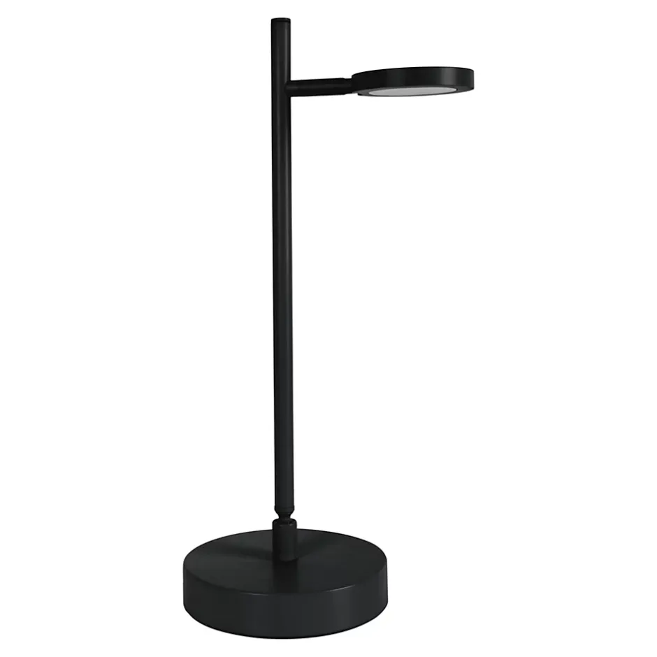 Lampe de table LED rechargeable LUPA 45cm aluminium noir et plastique blanc LED intégrées intensité variable capteur tactile^Näve Online