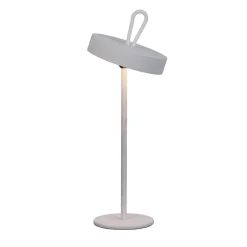 Lampe de table LED rechargeable magnétique 'ELLA' pour l'extérieur et l'intérieur, en métal et plastique blanc , hauteur 35 cm-Näve Hot