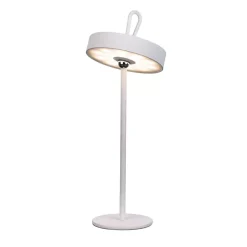 Lampe de table LED rechargeable magnétique 'ELLA' pour l'extérieur et l'intérieur, en métal et plastique blanc , hauteur 35 cm-Näve Hot