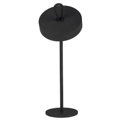 Lampe de table LED rechargeable magnétique 'ELLA' pour l'extérieur et l'intérieur, en métal et plastique noir, hauteur 35 cm^Näve New