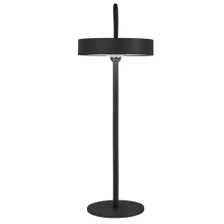 Lampe de table LED rechargeable magnétique 'ELLA' pour l'extérieur et l'intérieur, en métal et plastique noir, hauteur 35 cm^Näve New
