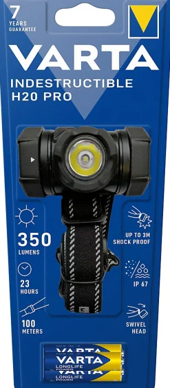 Lampe frontale indestructible H20 350 lumens^Varta Clearance