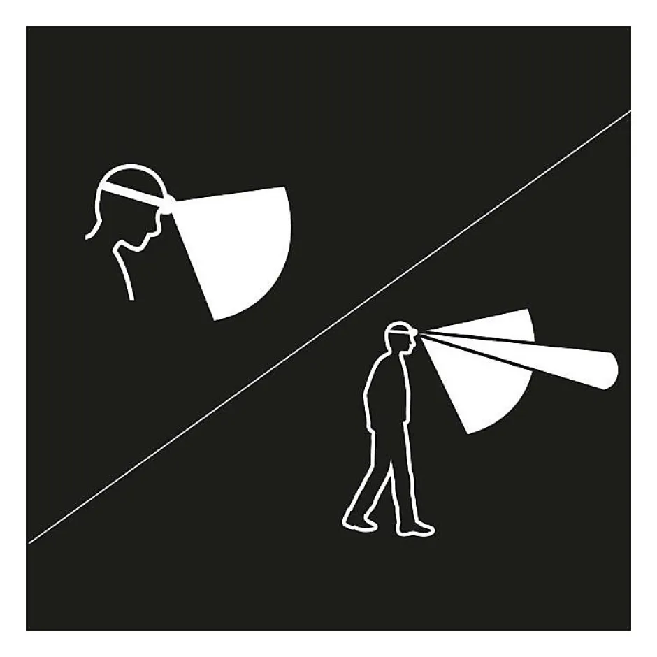 Lampe frontale étanche - - ARIA 2 - 450 lumens - 3 piles AAA/LR03 incluses - Noir^Petzl Clearance