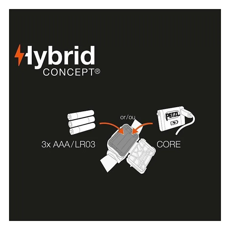 Lampe frontale étanche - - ARIA 2 - 450 lumens - 3 piles AAA/LR03 incluses - Noir^Petzl Clearance