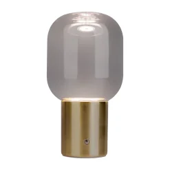 Lampe table accu ALBERO métal laiton verre LED fixes dimmable capteur tactile hauteur 25cm^Näve Discount