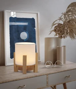 Lampe table accu MADITA H 19cm blanc naturel LED intégrée intensité variable capteur tactile-Näve Online