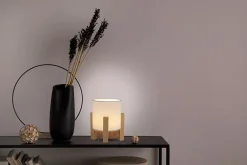 Lampe table accu MADITA H 19cm blanc naturel LED intégrée intensité variable capteur tactile-Näve Online