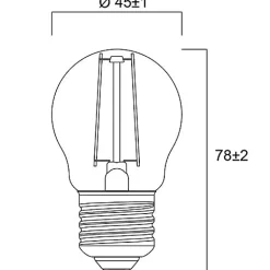 Lampe TOLEDO Retro 250lm 827 45g - - 0029500-Sylvania New
