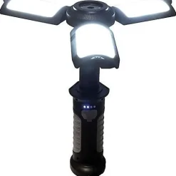 Lampe torche - - Multifonctions - Rechargeable USB - 10 W - 630 lumens - IP20 - 3 ailes orientables-Maximus Best