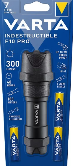 Lampe torche indestructible F10 Pro 300 lumens^Varta Outlet