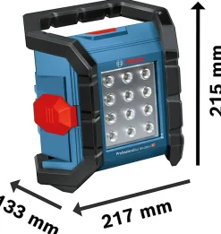 Lampe 18V GLI 18V-1200 C Professional (sans batterie ni chargeur) en boîte carton - - 0601446700-Bosch
