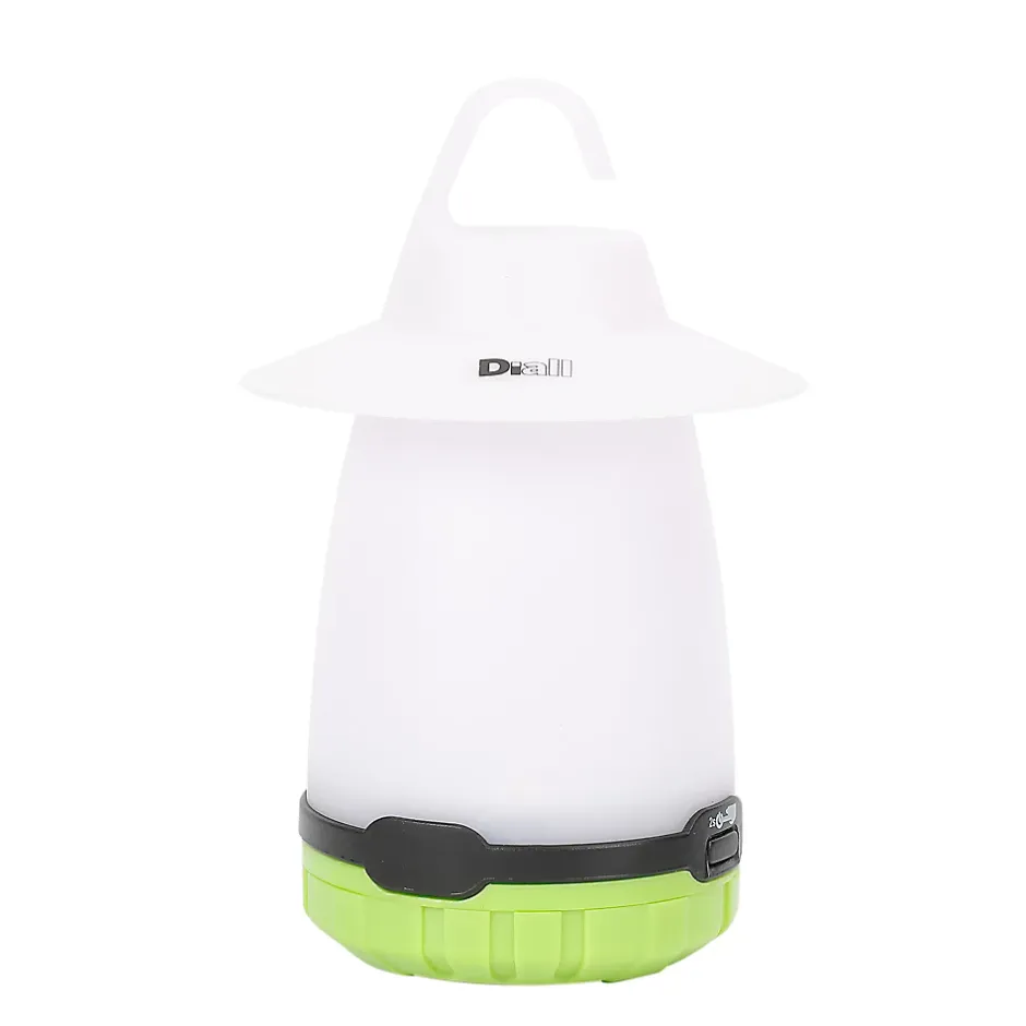 Lanterne de camping LED 80 lumens autonomie 15h fonctionne avec 3 piles AA (LR6)-Diall Clearance