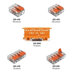 L-BOXX 415 bornes & accessoires panachés Série 221 4 & 6mm2 - - 887-928-Wago Hot