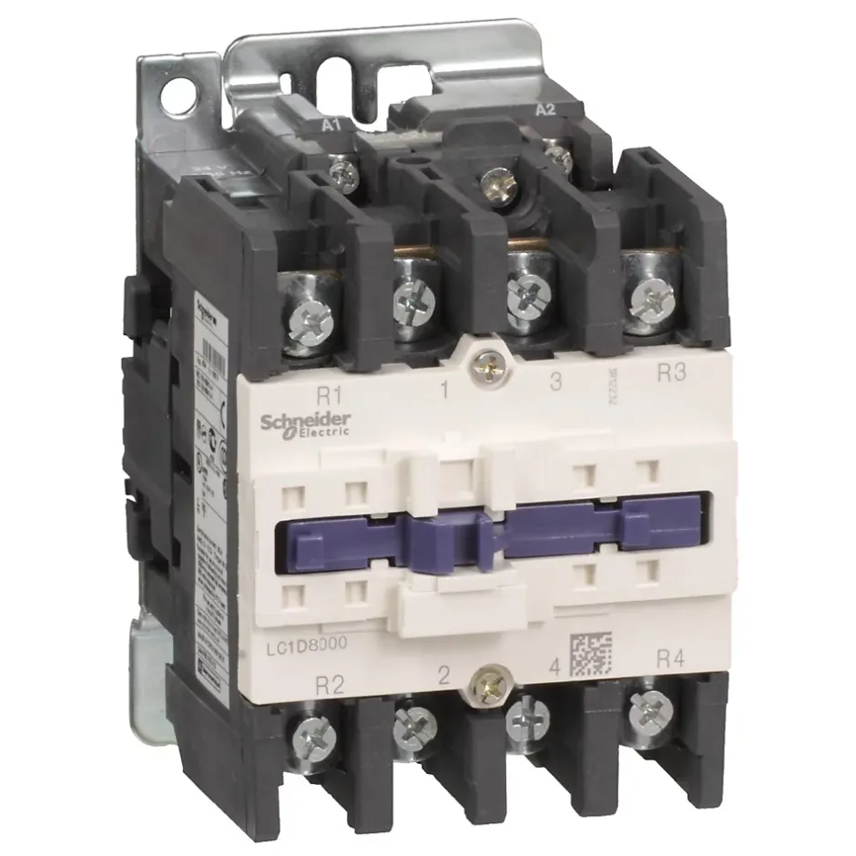 Lc1d80004b7 Schneider - Contacteur Tétrapolaire - 4no - 125a - Bobine 24vca - Vis-Schneider Electric Discount