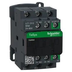 Lc1d12bne Schneider - Contacteur Moteur Triphasé - 3no - 12a - Bobine 24 à 60vca-cc - étrier - Tesys Lc1d12^Schneider Electric Sale