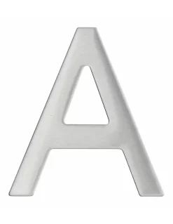Lettre A inox H.76mm adhésif -^Thirard Online